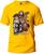 Camiseta Games Off T. Personagens Masculina e Feminina 100% Algodão Primeira Linha Gola Redonda Amarelo