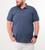 Camiseta Gola Polo Masculina Plus Size G1 a G5 Plp5 Azul