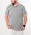 Camiseta Gola Polo Masculina Plus Size G1 a G5 Plp5 Cinza mescla