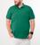 Camiseta Gola Polo Masculina Plus Size G1 a G5 Plp5 Verde escuro