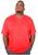 Camiseta Gola V Plus Size Masculina Camisa Básica Dry Fit Vermelho