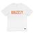 Camiseta Grizzly Beveled SM23 Masculina Branco Branco