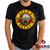 Camiseta Guns N Roses 100% Algodão Rock Geeko Preto gola redonda