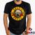 Camiseta Guns N Roses 100% Algodão Rock Geeko Preto gola careca