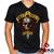 Camiseta Guns N Roses 100% Algodão Rock Geeko Preto gola v