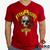 Camiseta Guns N Roses 100% Algodão Rock Geeko Vermelho gola v