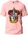 Camiseta Harry Potter Grifinória Masculina Básica Fio 30.1 100% Algodão Manga Curta Premium Rosa