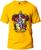 Camiseta Harry Potter Grifinória Masculina e Feminina 100% Algodão Primeira Linha Gola Redonda Amarelo