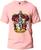 Camiseta Harry Potter Grifinória Masculina e Feminina 100% Algodão Primeira Linha Gola Redonda Rosa
