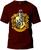 Camiseta Harry Potter Lufa-lufa Básica Malha Algodão 30.1 Masculina e Feminina Manga Curta Bordô