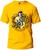 Camiseta Harry Potter Lufa-lufa Básica Malha Algodão 30.1 Masculina e Feminina Manga Curta Amarelo