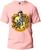 Camiseta Harry Potter Lufa-lufa Básica Malha Algodão 30.1 Masculina e Feminina Manga Curta Rosa