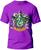Camiseta Harry Potter Sonserina Adulto Camisa Manga Curta Premium 100% Algodão Fresquinha Roxo