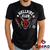 Camiseta Hellfire Club 100% Algodão Stranger Things Geeko Preto gola redonda