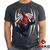 Camiseta Homem-Aranha 100% Algodão Spiderman Homem Aranha Spider Man Geeko Grafite gola careca