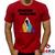 Camiseta Imagine Dragons 100% Algodão Evolve Geeko Vermelho gola redonda letra preta