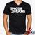 Camiseta Imagine Dragons 100% Algodão Indie Rock Geeko Preto gola v