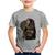 Camiseta Infantil Arya Stark Valar Morghulis - Foca na Moda Cinza