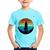 Camiseta Infantil Astronomia Vintage Sunset - Foca na Moda Azul claro