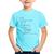 Camiseta Infantil Baby Python Code - Foca na Moda Azul claro