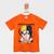 Camiseta Infantil Brandili Naruto Masculina Laranja