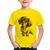 Camiseta Infantil Cachorro Dachshund - Foca na Moda Amarelo