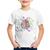 Camiseta Infantil Cérebro Analítico e Criativo - Foca na Moda Branco