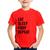 Camiseta Infantil Eat, Sleep, Poop, Repeat - Foca na Moda Vermelho