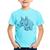 Camiseta Infantil Elefante Bebê - Foca na Moda Azul claro