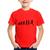 Camiseta Infantil Evolução da Corredora - Foca na Moda Vermelho