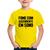Camiseta Infantil Fome com ascendente em sono - Foca na Moda Amarelo