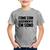 Camiseta Infantil Fome com ascendente em sono - Foca na Moda Cinza