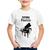 Camiseta Infantil Futura Pianista - Foca na Moda Branco