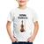 Camiseta Infantil Futura Violinista - Foca na Moda Branco