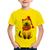 Camiseta Infantil Gato Natalino Gorro e Cachecol - Foca na Moda Amarelo