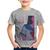 Camiseta Infantil Girl From Village To City - Foca na Moda Cinza