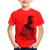 Camiseta Infantil Girl From Village To City - Foca na Moda Vermelho