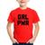 Camiseta Infantil Grl Pwr - Girl Power - Foca na Moda Vermelho
