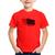 Camiseta Infantil Handrawn Flag - Foca na Moda Vermelho