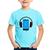 Camiseta Infantil Headphone Smartphone - Foca na Moda Azul claro