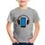 Camiseta Infantil Headphone Smartphone - Foca na Moda Cinza