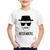 Camiseta Infantil Heisenberg - Foca na Moda Branco