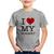 Camiseta Infantil I Love My Hornet - Foca na Moda Cinza