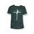 Camiseta infantil juvenil manga curta algodão premium abençoado católica religiosa jesus fé gospel menino menina unissex Verde, Fé