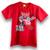 Camiseta infantil kids Led Camisa Vermelho carros