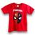 Camiseta infantil kids Led Camisa Vermelho homem aranha