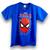 Camiseta infantil kids Led Camisa Azul homem aranha
