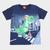 Camiseta Infantil Kyly Dino Radical Masculina Marinho