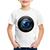 Camiseta Infantil Lente Câmera - Foca na Moda Branco