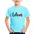 Camiseta Infantil Letras por amor - Foca na Moda Azul claro